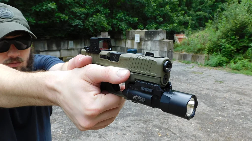 I was pleased to see that this Glock 45 is just as dead accurate as the Danger Close Armament Sig I ran last year.