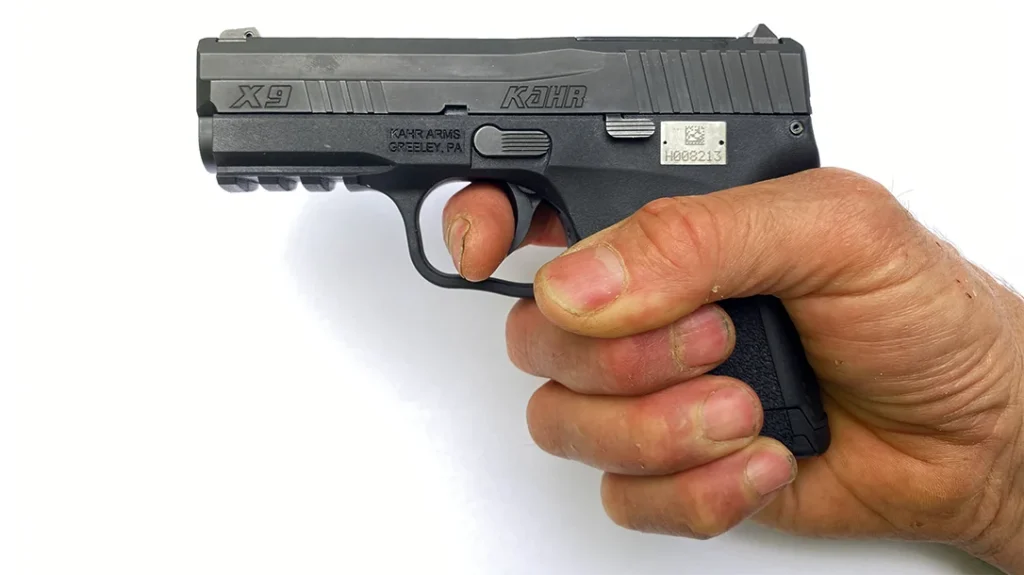 The wide (0.40-inch) two-stage trigger has minimal left or right movement.