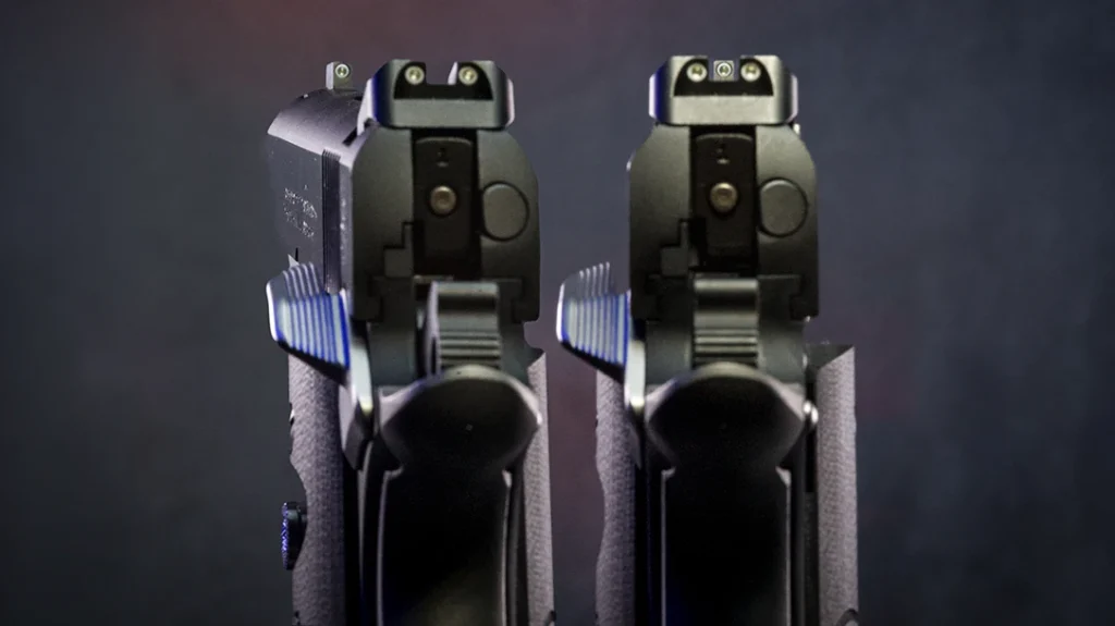 You may see a double image of the gun itself, or a shimmering effect where you are receiving slightly different signals.