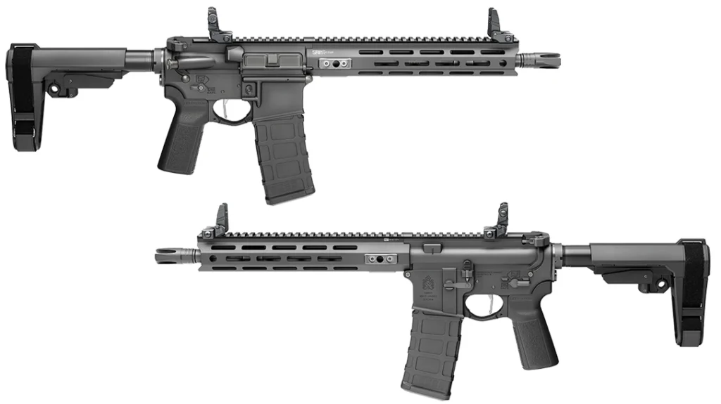 The Springfield Armory SAINT Victor 5.56 pistol.
