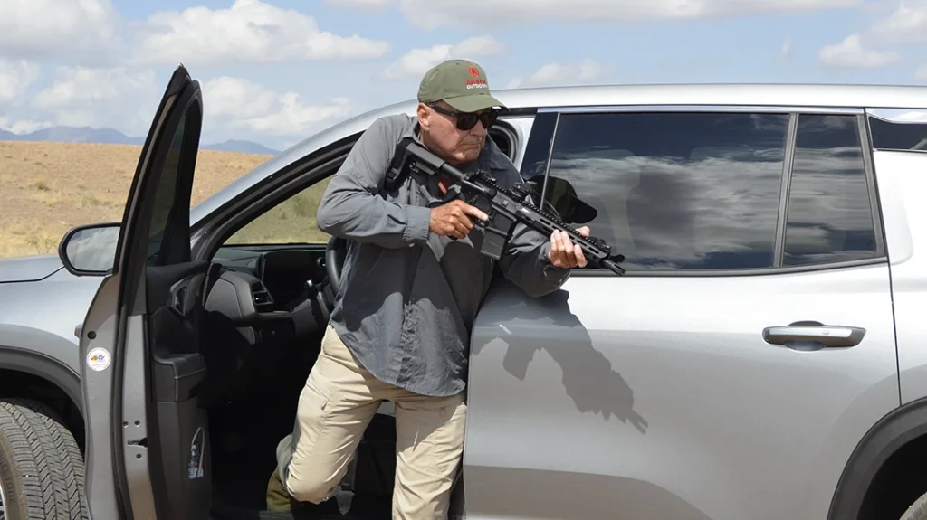 The Springfield Armory SAINT Victor 5.56 pistol makes perfect sense for home or vehicle defense, where its shorter length makes it easier to maneuver.