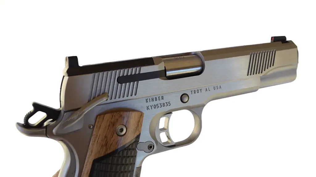 The ejection port is dramatically lowered to give empties every opportunity to clear the gun without deformation.