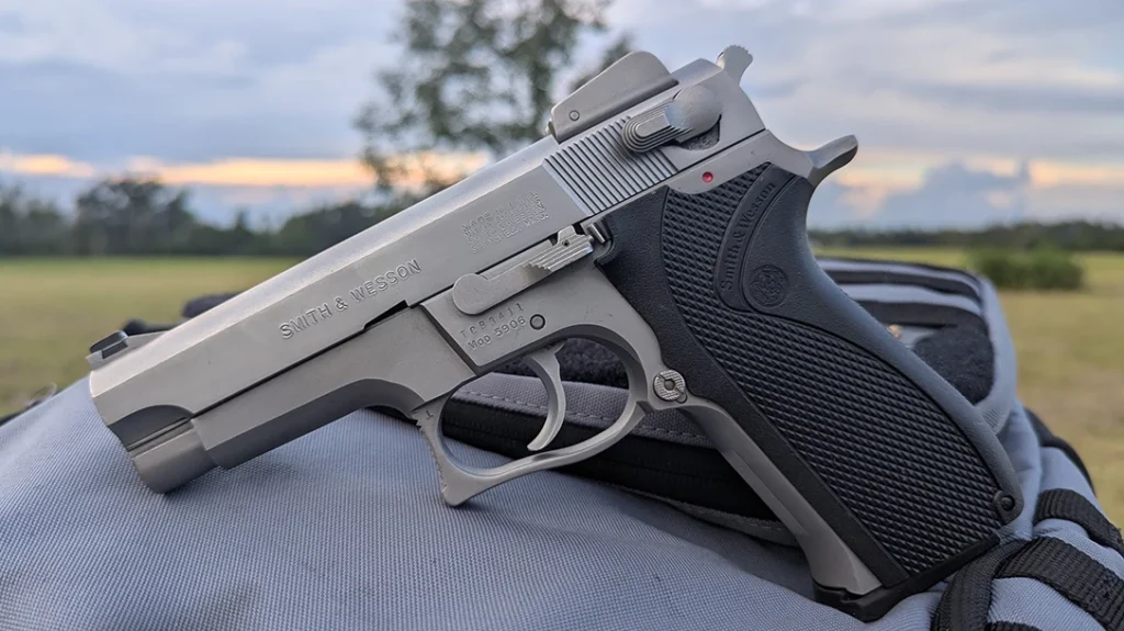 The decocker/safety is enormous, the slide release is massive, but man, the magazine release is uncharacteristically small.