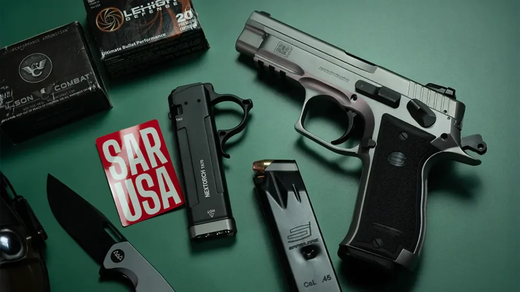 The SAR K2 45 is a reminder that not every innovation needs to be slippery polymer and striker fire.