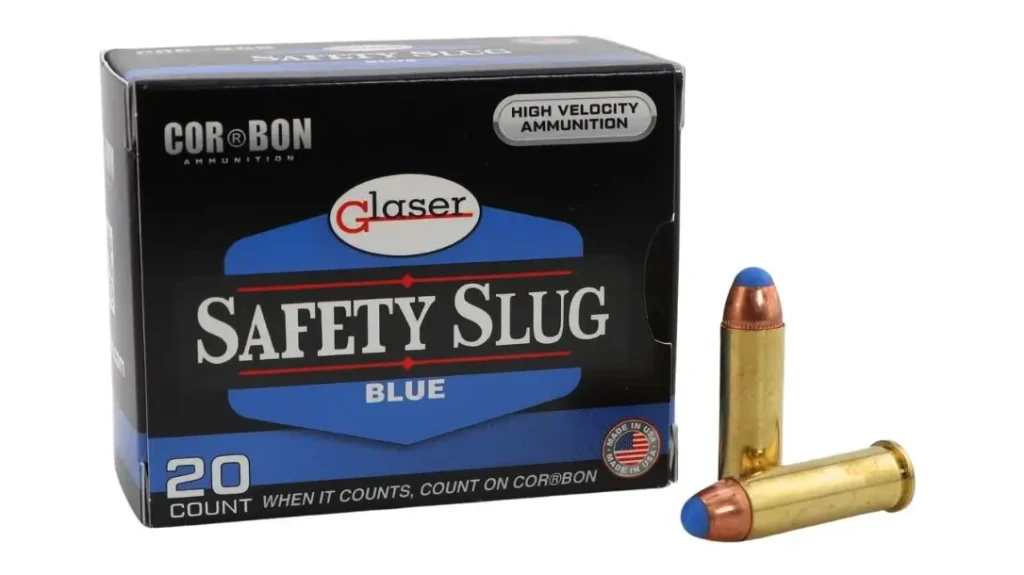 COR-BON Ammunition Glaser Safety Slug: 9mm, 9mm+P, .38 Special+P, .357 Magnum, .38 Super Auto+P, .40 S&W & 10mm.