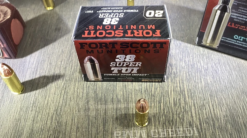 Fort Scott Munitions: .38 Super Auto TUI (Tumble Upon Impact).