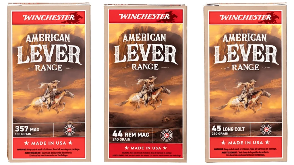 Winchester American Lever Range Ammunition. SHOT Show Handgun Ammo.
