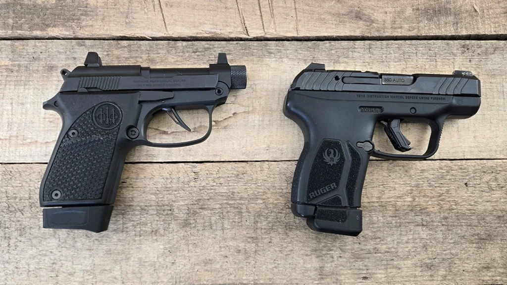 With the beefed-up frame, grips, and suppressor sights, it is bigger than the older guns, though. It’s very close in size to my Ruger LCP Max, in fact.