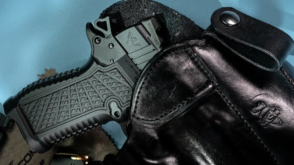 It is a serious carry-and-training pistol with manners that reward reps, a weight that is kind to your belt, and geometry that conceals more easily than you expect.
