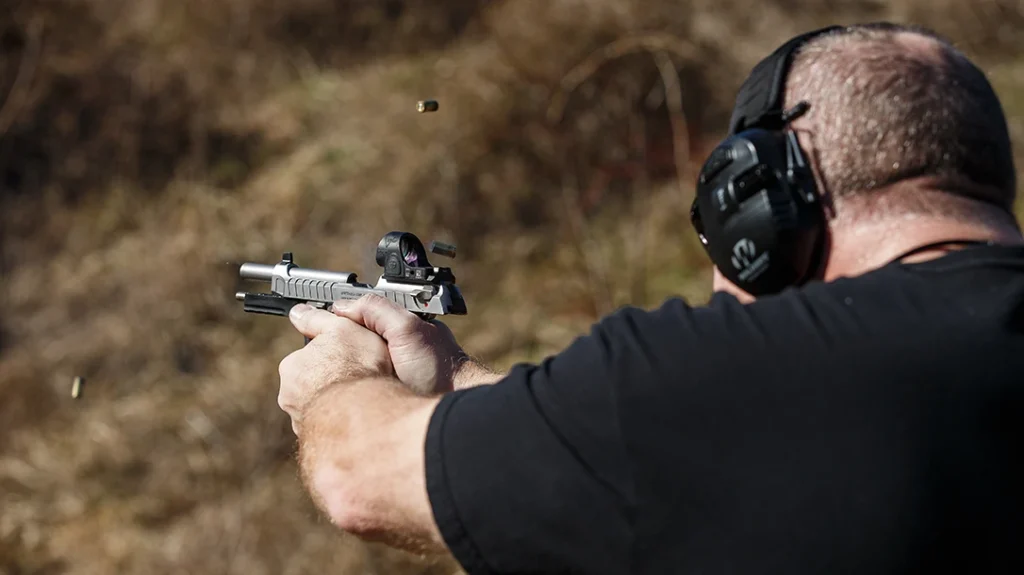 The author was very pleased with the accuracy results I got with the Beretta 92G Elite LTT II at 25 yards from the bench.