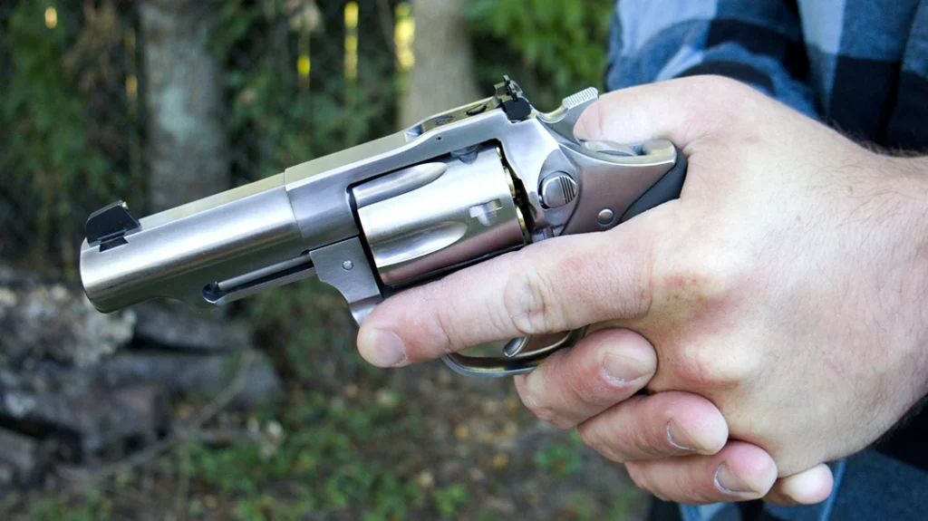 The .327 Federal Magnum cartridge was marketed as approaching the .357 Magnum in power, but with less harsh recoil and an extra round in the cylinder.