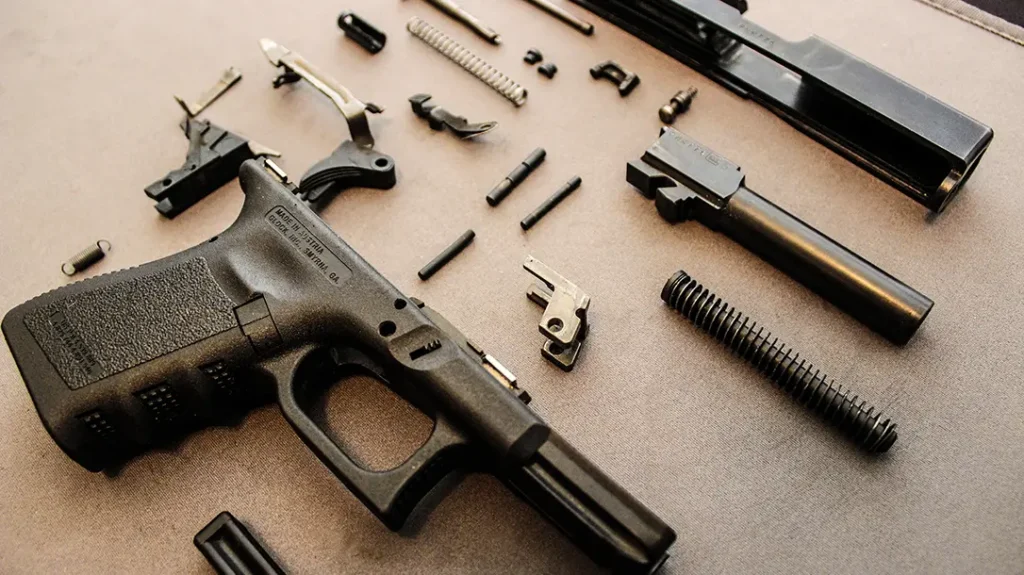 The Glock has a simple design.